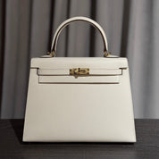 Hermès Nata Kelly Sellier 25 Epsom Gold Hardware
