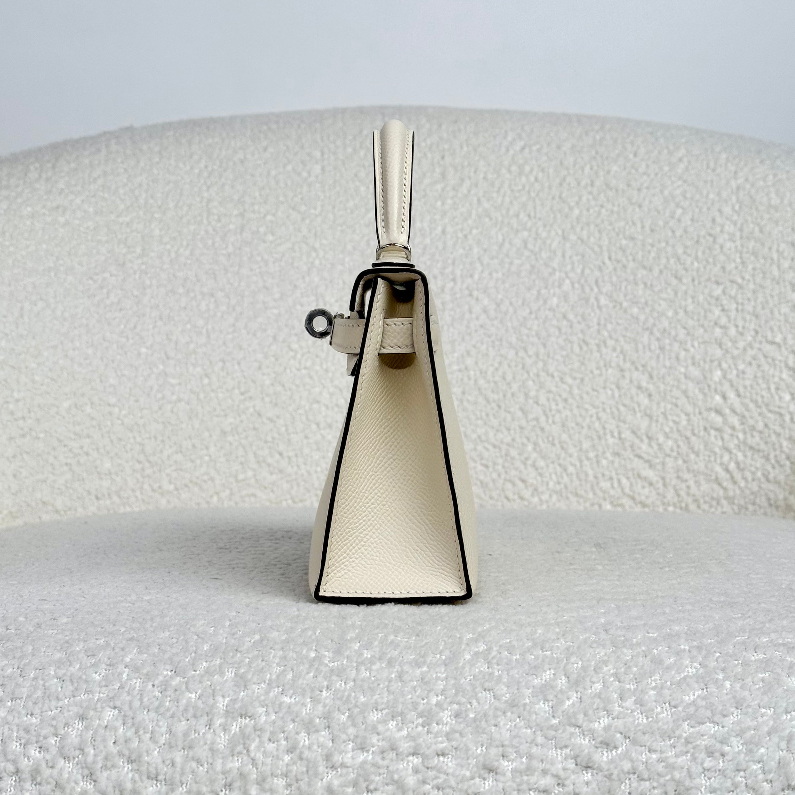 Hermès Nata Mini Kelly Sellier 20 Epsom Palladium Hardware