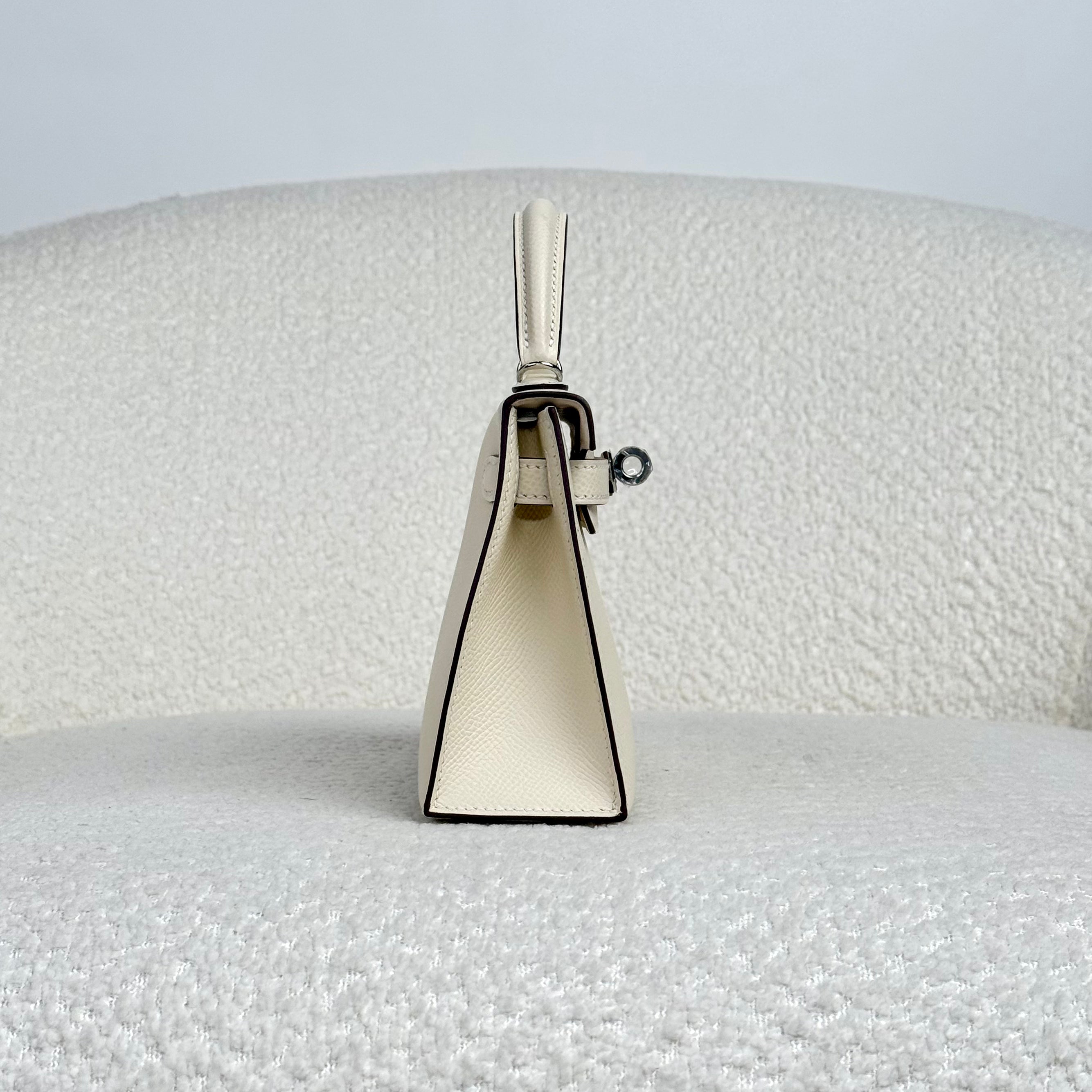 Hermès Nata Mini Kelly Sellier 20 Epsom Palladium Hardware