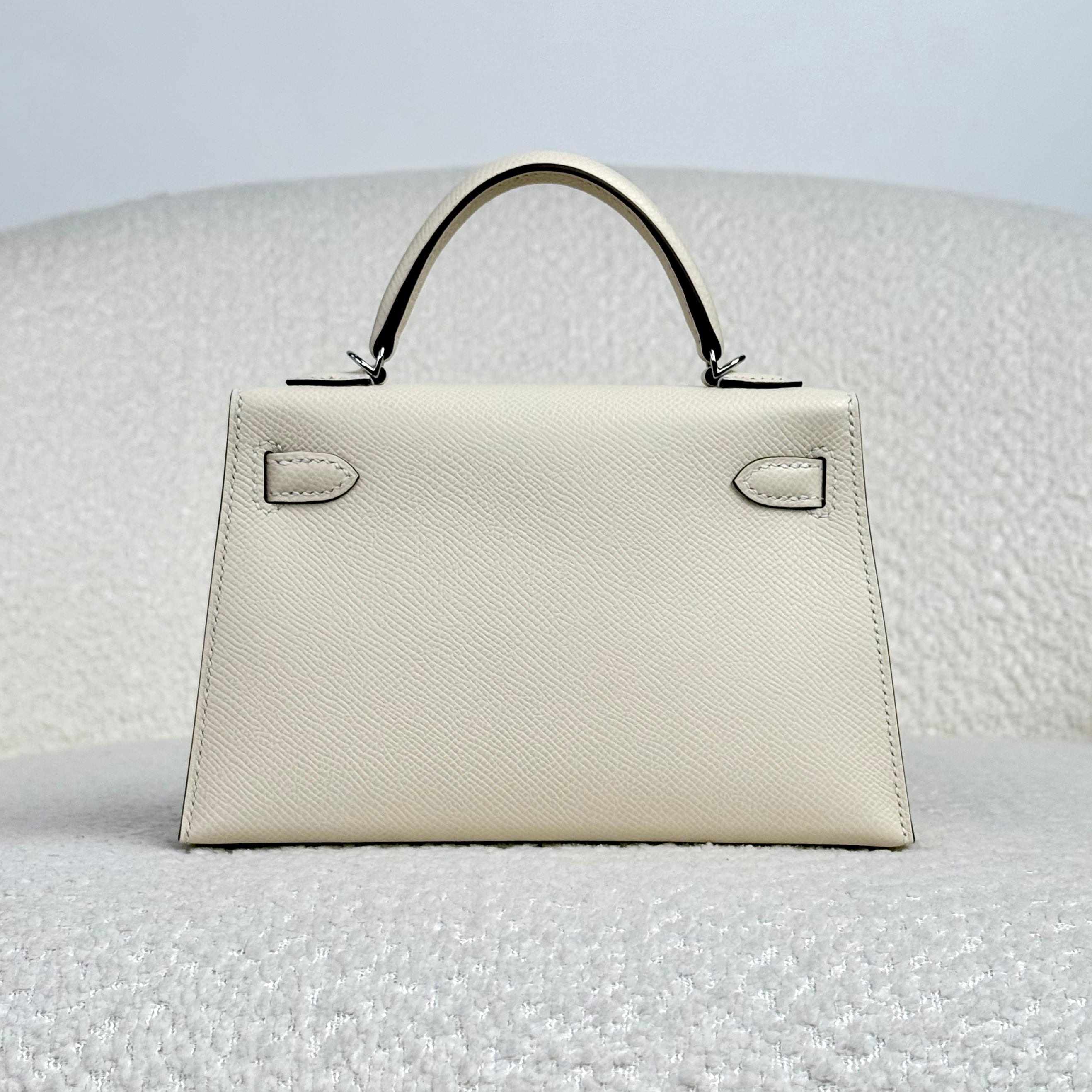 Hermès Nata Mini Kelly Sellier 20 Epsom Palladium Hardware