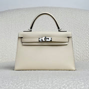 Hermès Nata Mini Kelly Sellier 20 Epsom Palladium Hardware