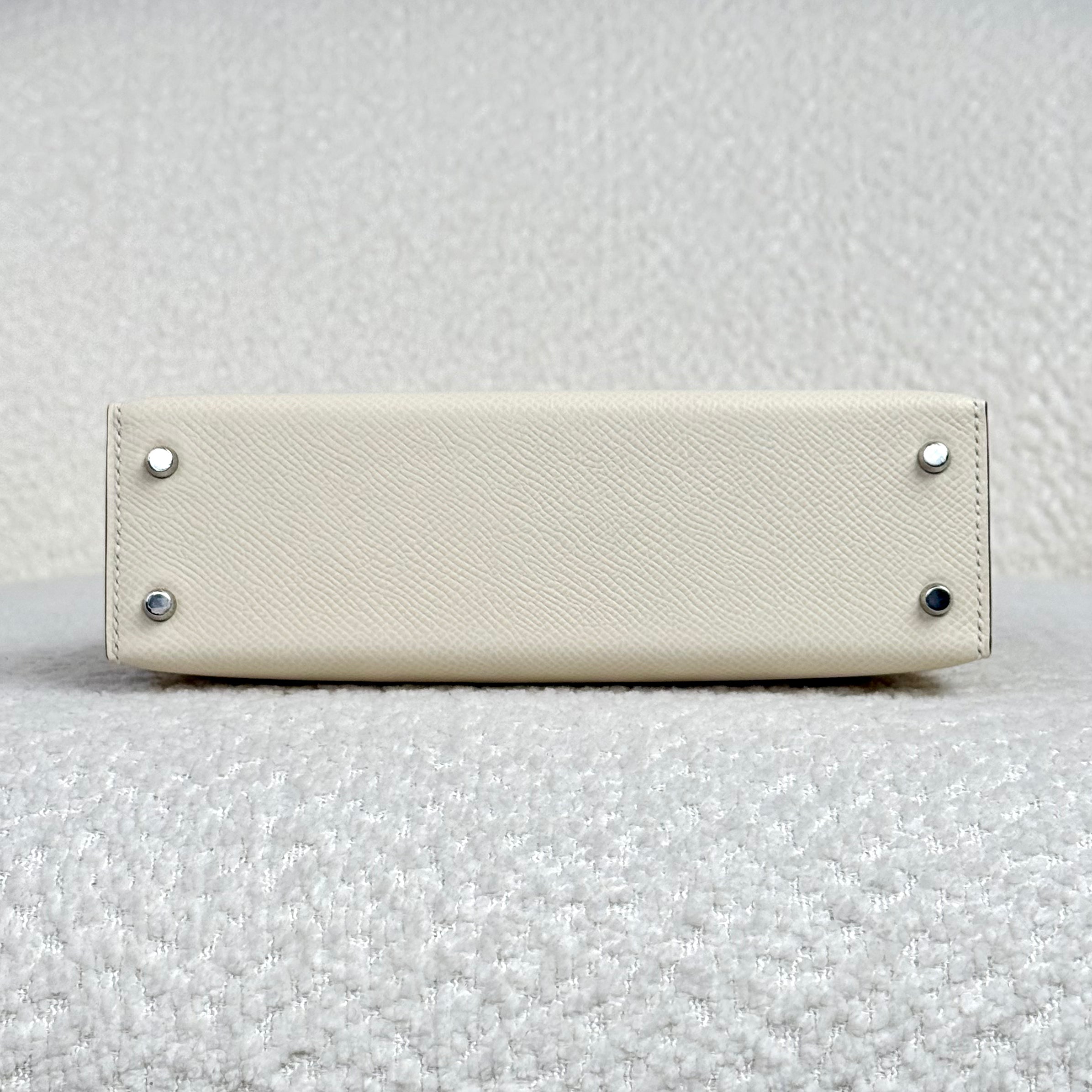 Hermès Nata Mini Kelly Sellier 20 Epsom Palladium Hardware