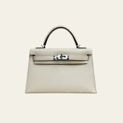 Hermès Nata Mini Kelly Sellier 20 Epsom Palladium Hardware