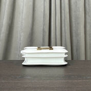 Hermès New White Constance III 18 Mini Miroir Veau Swift Gold Hardware