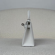 Hermès New White Mini Kelly Sellier 20 Epsom Palladium Hardware