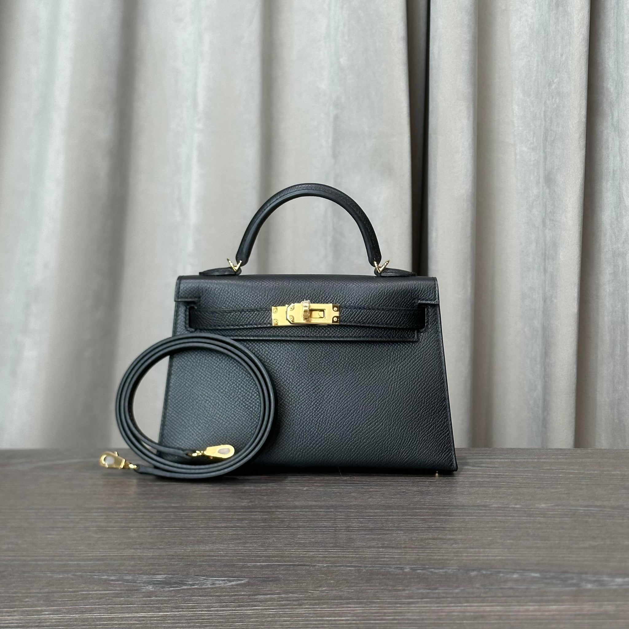 Gold Hardware Birkin Bag Mini Price Hermès Noir And Gris Perle