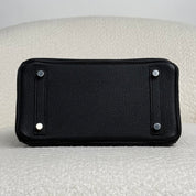 Hermès Noir Birkin 25 Togo Brushed Palladium Hardware