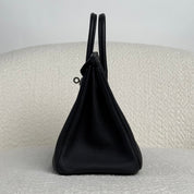 Hermès Noir Birkin 25 Togo Brushed Palladium Hardware