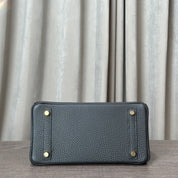 Hermès Noir Birkin 25 Togo Gold Hardware