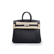Hermès Noir Birkin 25 Togo Palladium Hardware