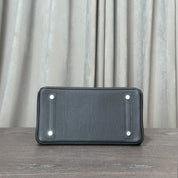 Hermès Noir Birkin 25 Togo Palladium Hardware