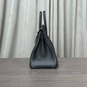 Hermès Noir Birkin 25 Togo Palladium Hardware