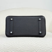Hermès Noir Birkin 25 Togo Palladium Hardware