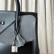 Hermès Noir Birkin 30 En Desordre Togo Swift Palladium Hardware Limited Edition