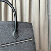 Hermès Noir Birkin 30 En Desordre Togo Swift Palladium Hardware Limited Edition
