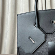 Hermès Noir Birkin 30 En Desordre Togo Swift Palladium Hardware Limited Edition