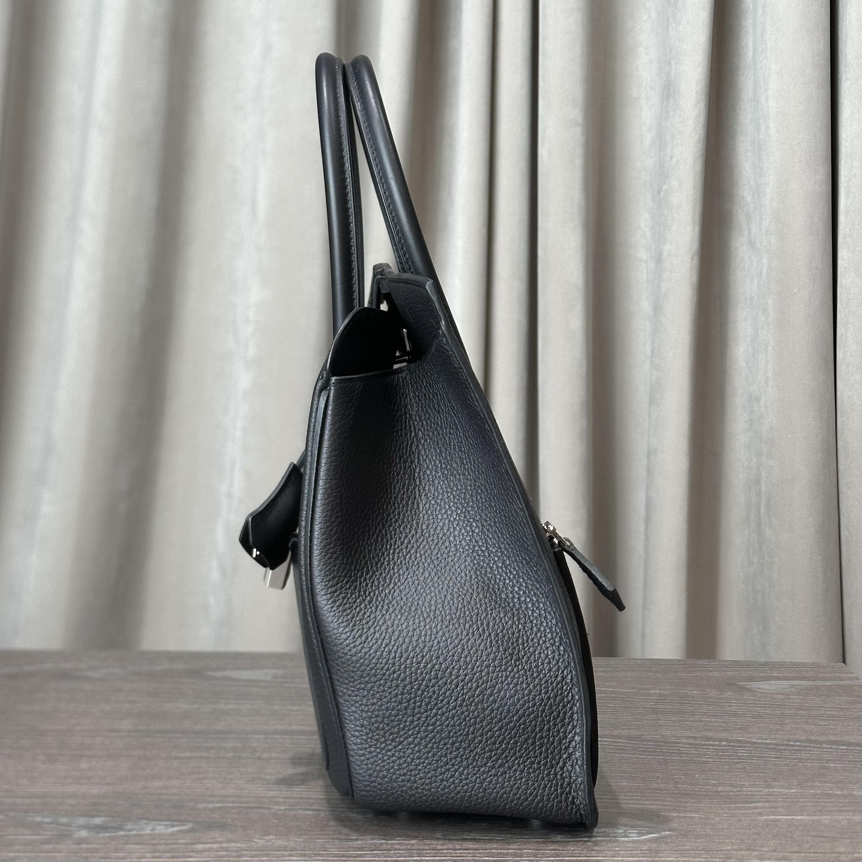 Hermès Noir Birkin 30 En Desordre Togo Swift Palladium Hardware Limited Edition