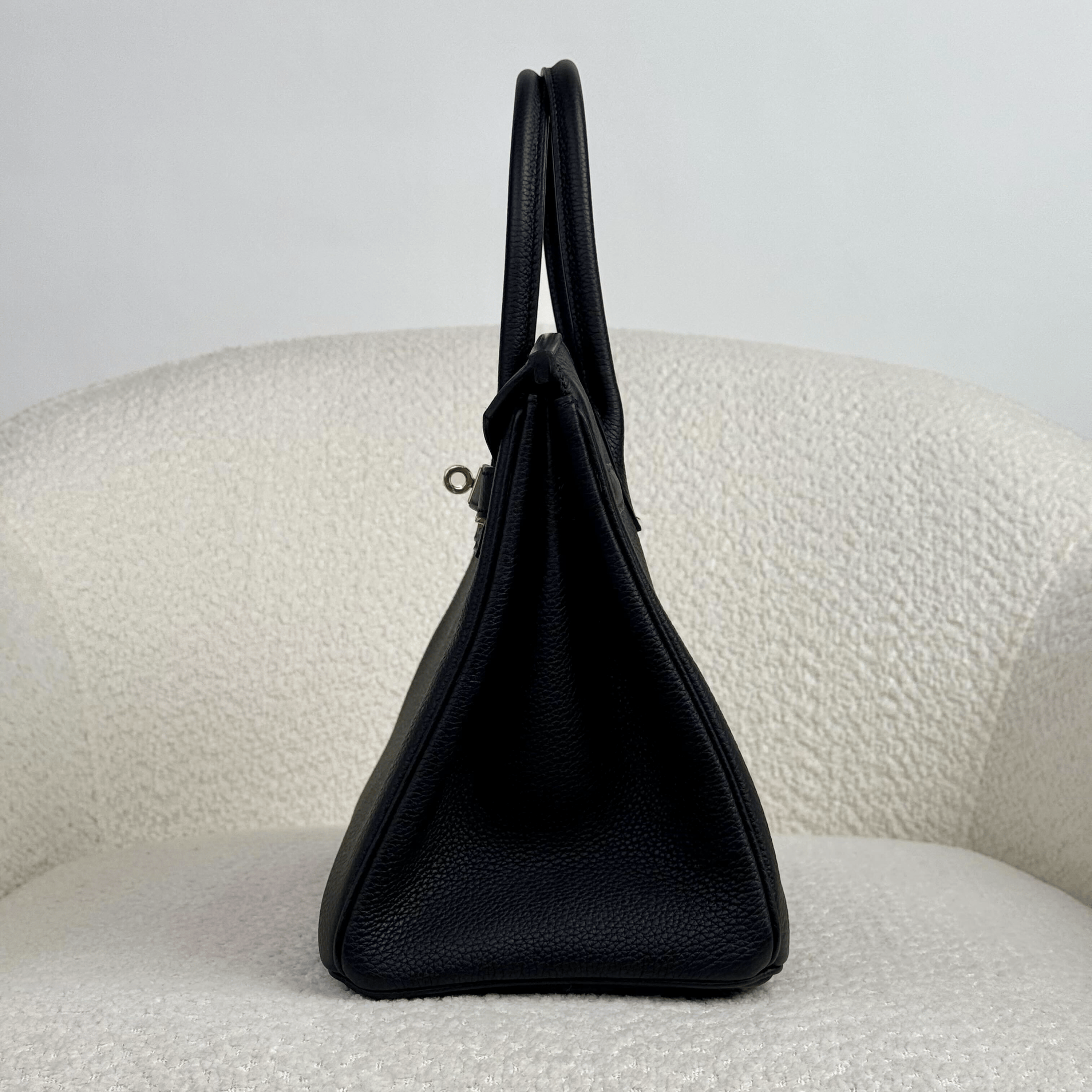 Hermès Noir Birkin 30 Togo Gold Hardware