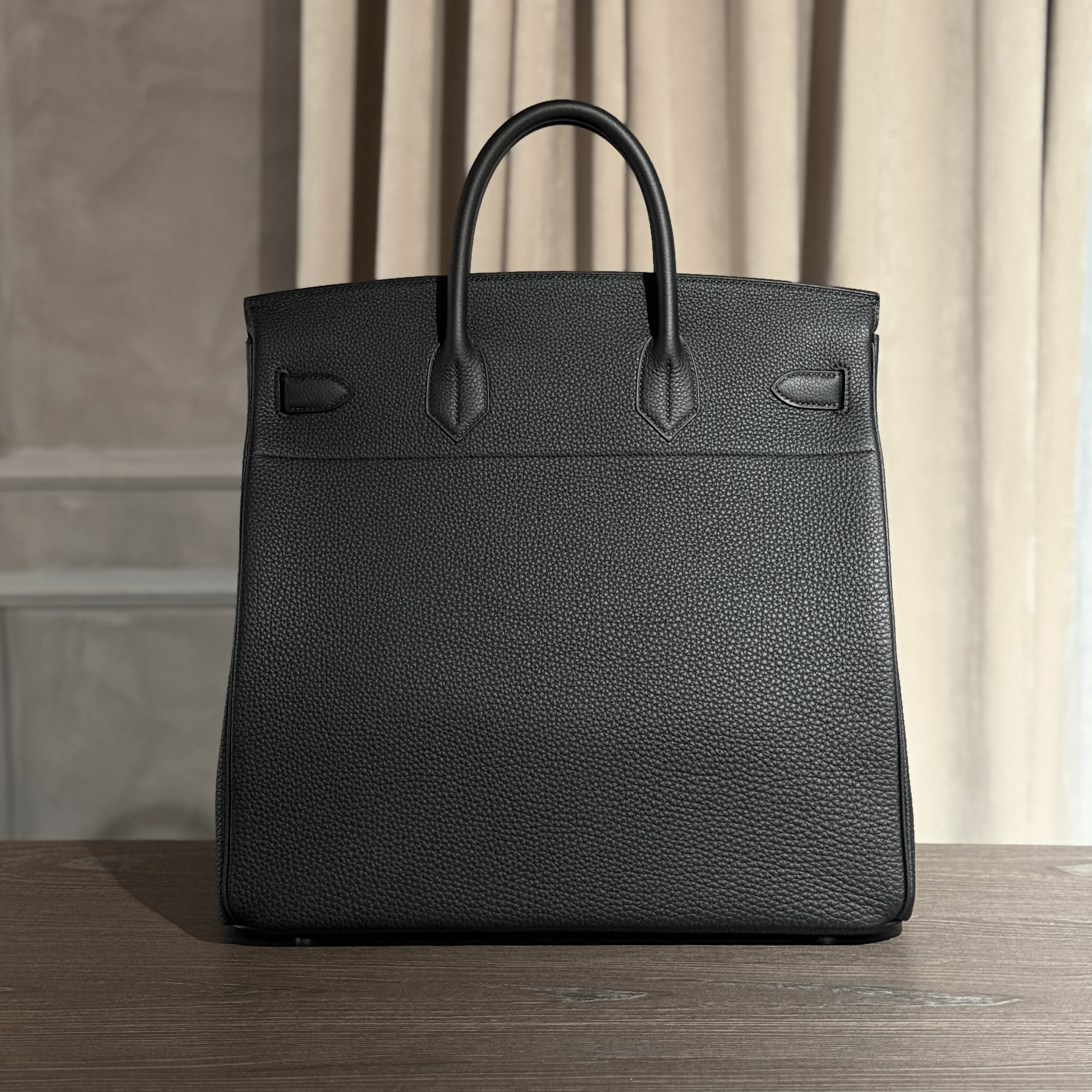 Hermès Noir Birkin 40 HAC Togo Palladium Hardware