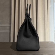 Hermès Noir Birkin 40 HAC Togo Palladium Hardware