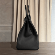 Hermès Noir Birkin 40 HAC Togo Palladium Hardware