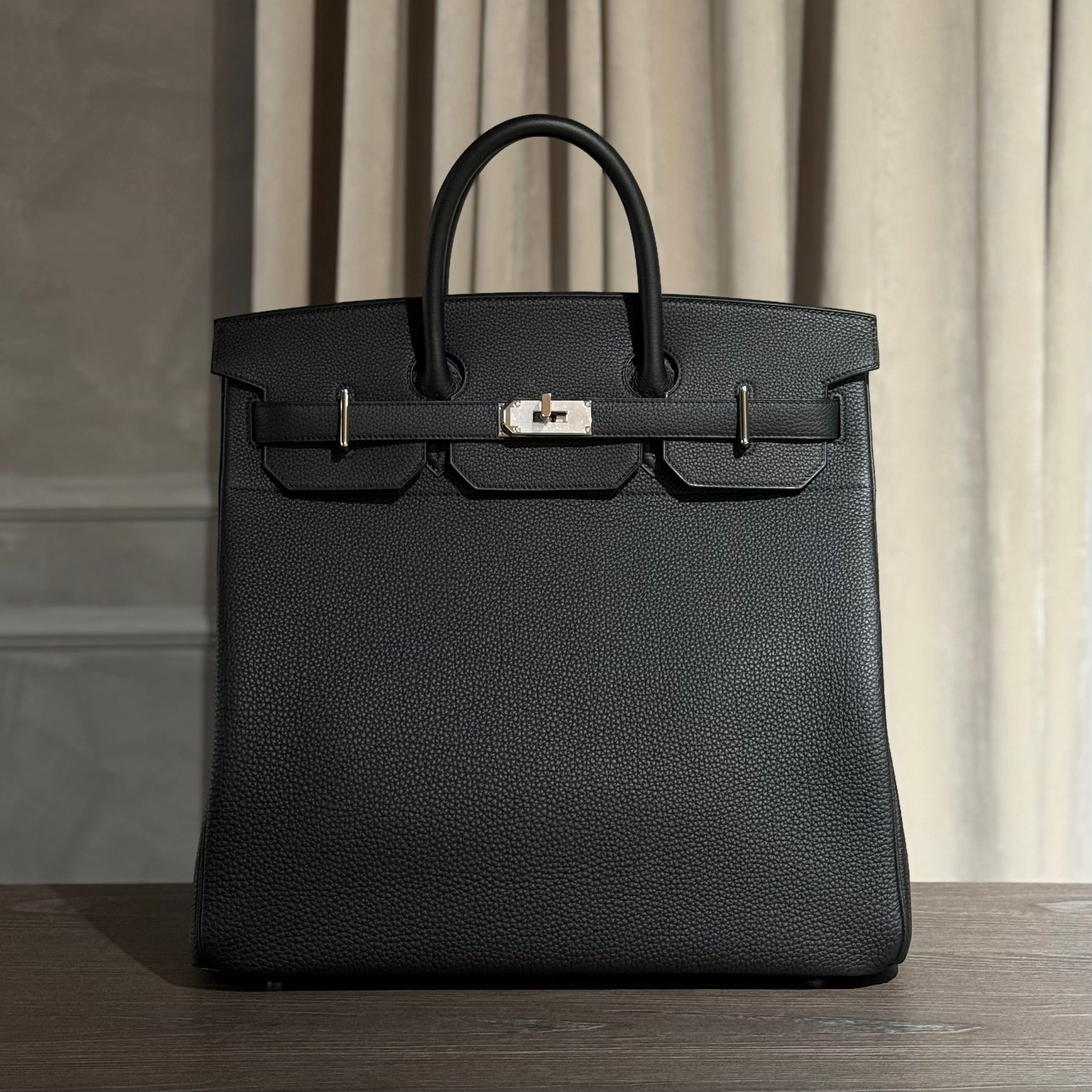 Hermès Noir Birkin 40 HAC Togo Palladium Hardware