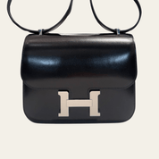 Hermès Noir Constance 18 Box Leather Palladium Hardware