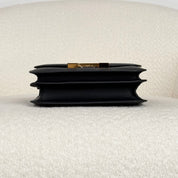 Hermès Noir Constance 18 Epsom Gold Hardware