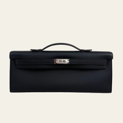 Hermès Noir Kelly Cut Swift Palladium Hardware