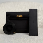 Hermès Noir Kelly Danse Swift Gold Hardware