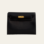 Hermès Noir Kelly Danse Swift Gold Hardware