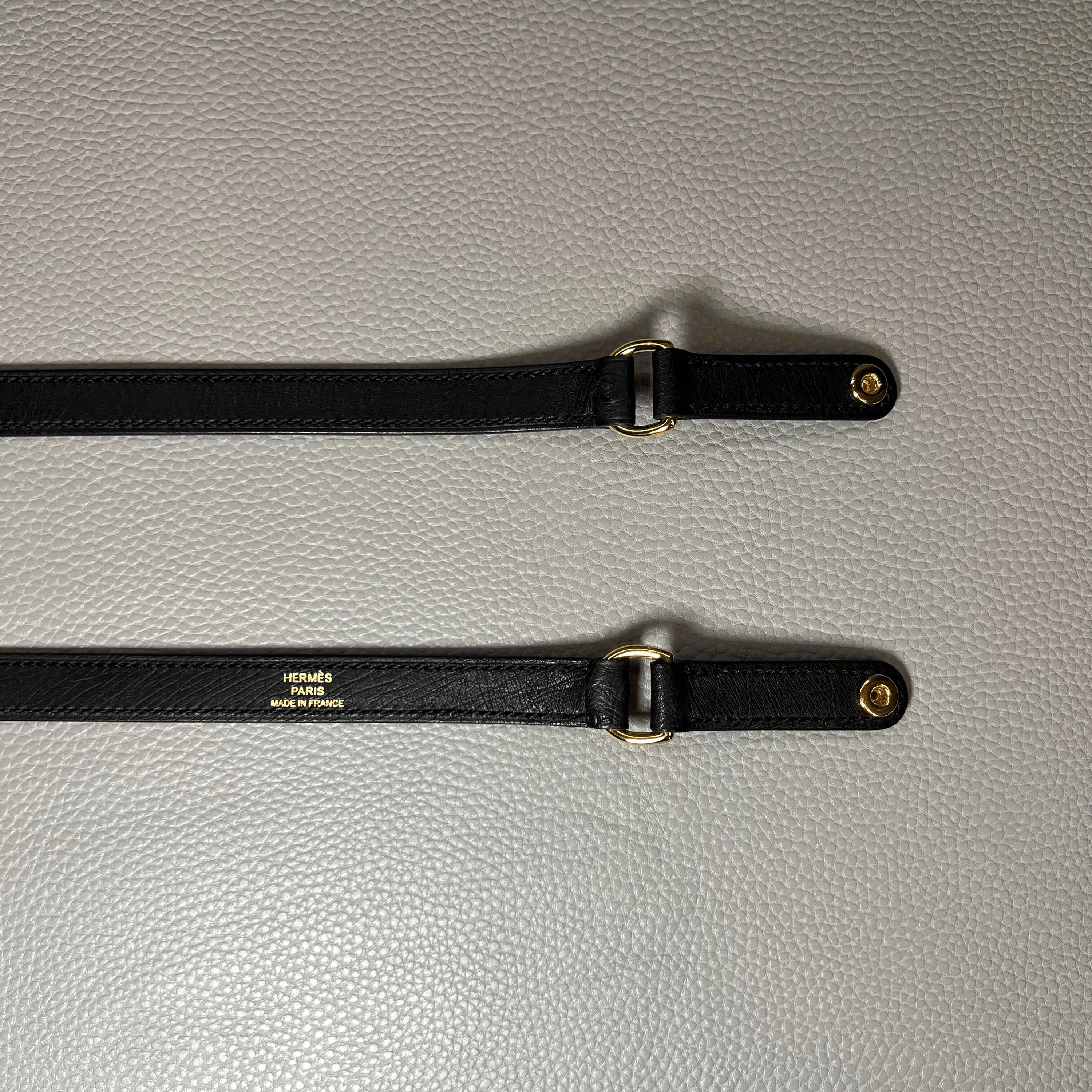 Hermès Noir Kelly Elan Ostrich Gold Hardware