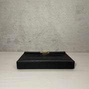 Hermès Noir Kelly Elan Ostrich Gold Hardware