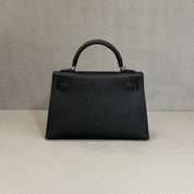 Hermès Noir Mini Kelly 20 Epsom Electrum Hardware