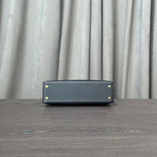 Hermès Noir Mini Kelly 20 Sellier Touch Veau Madame Lezard Gold Hardware