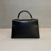 Hermès Noir Mini Kelly Sellier 20 Box Palladium Hardware