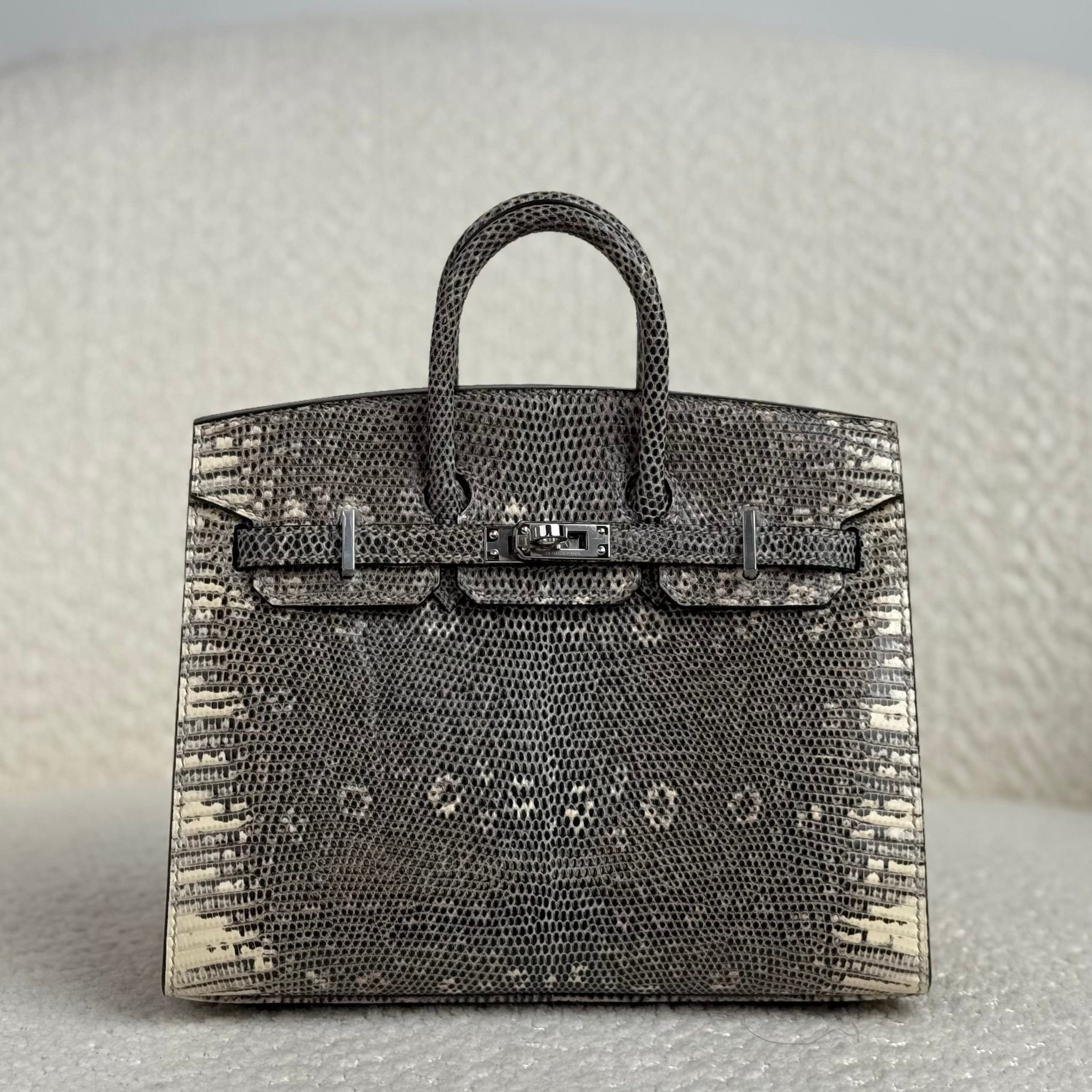 Hermès Birkin Sellier 20 Ombré – Brown Lizard Birkin Bag Varanus