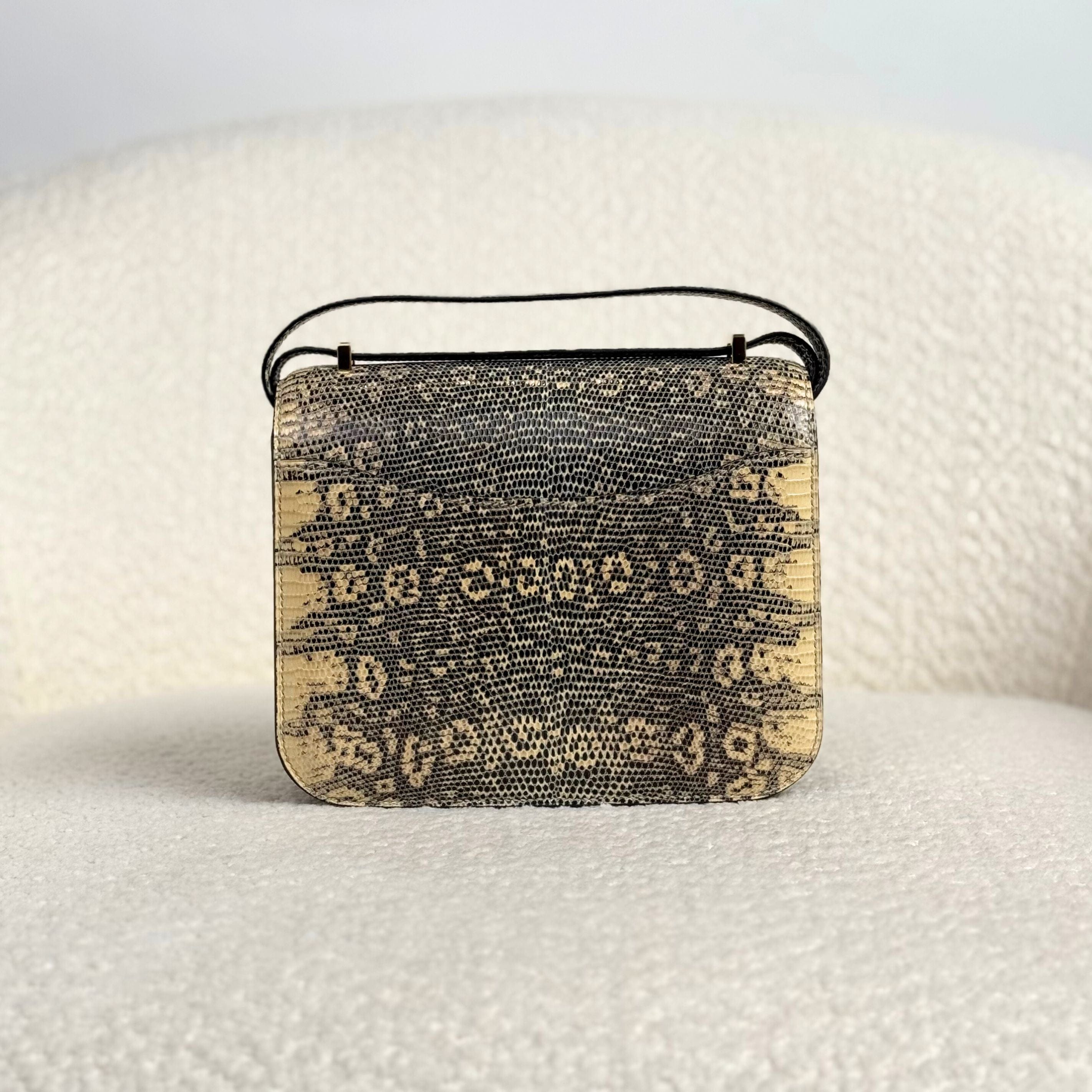 Hermès Ombre Mini Constance 18 Lizard Varanus Salvator Gold Hardware