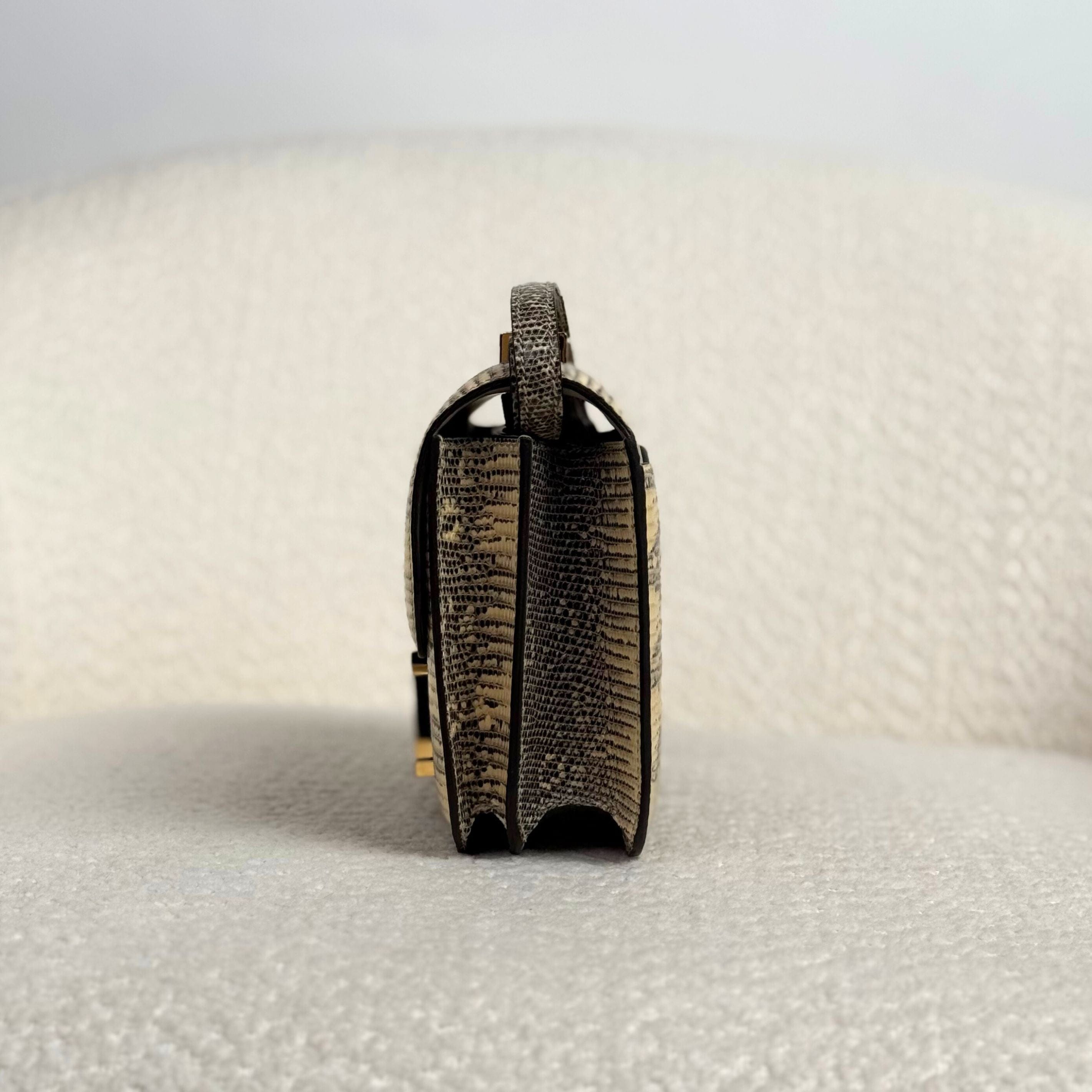 Hermès Ombre Mini Constance 18 Lizard Varanus Salvator Gold Hardware