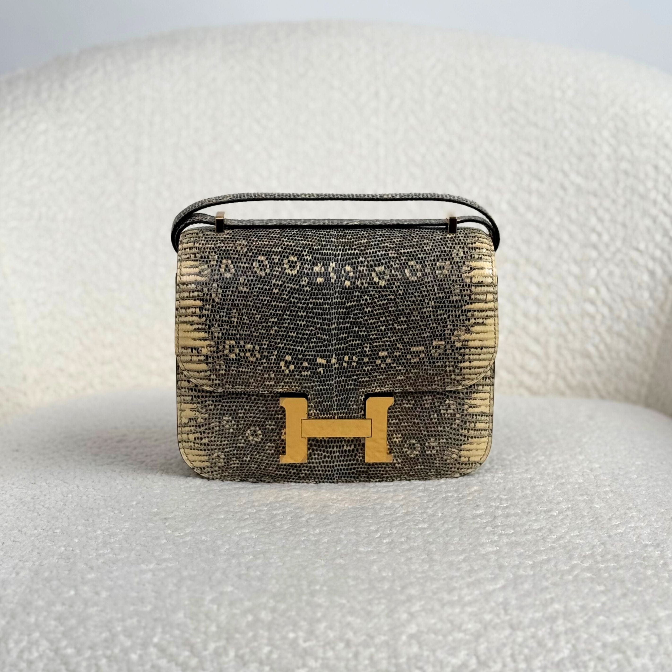 Hermès Mini Constance 18 Ombre – Brown Lizard Constance Bag