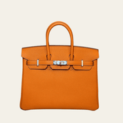 Hermès Orange Birkin 25 Togo Palladium Hardware