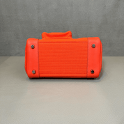Hermès Orange Field Birkin 25 Cargo Toile Goeland-Veau Swift Palladium Hardware