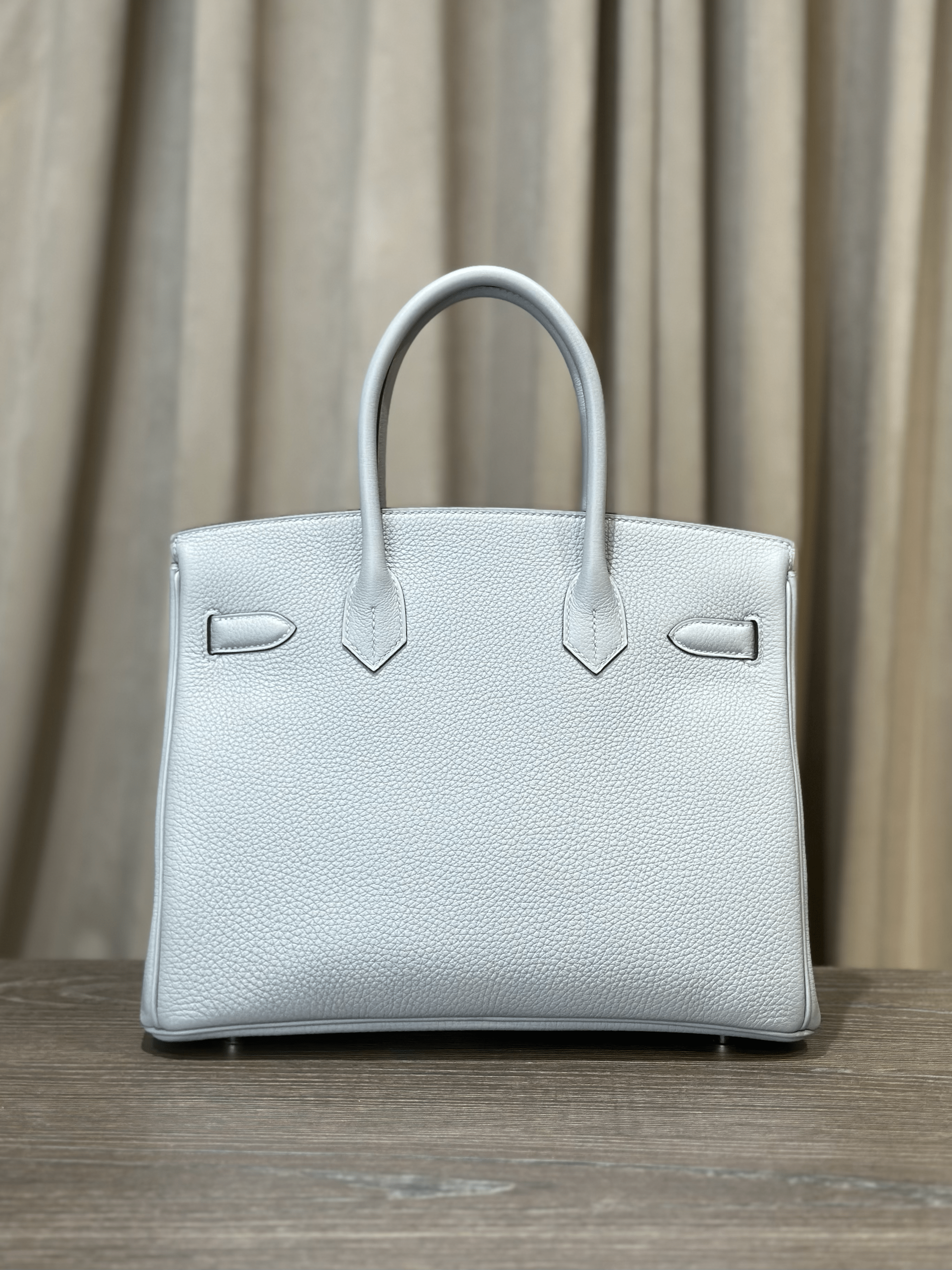 Hermès Gris Pantin Birkin 30 Togo Palladium Hardware