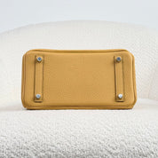Hermès Paille Birkin 25 Togo Palladium Hardware