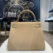 Hermès Poussiere Kelly Retourne 28 Togo Gold Hardware