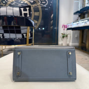 Hermès "Rainy Days" Faubourg Birkin 20 Gris Misty Matte Alligator Permabrass Hardware Limited Edition