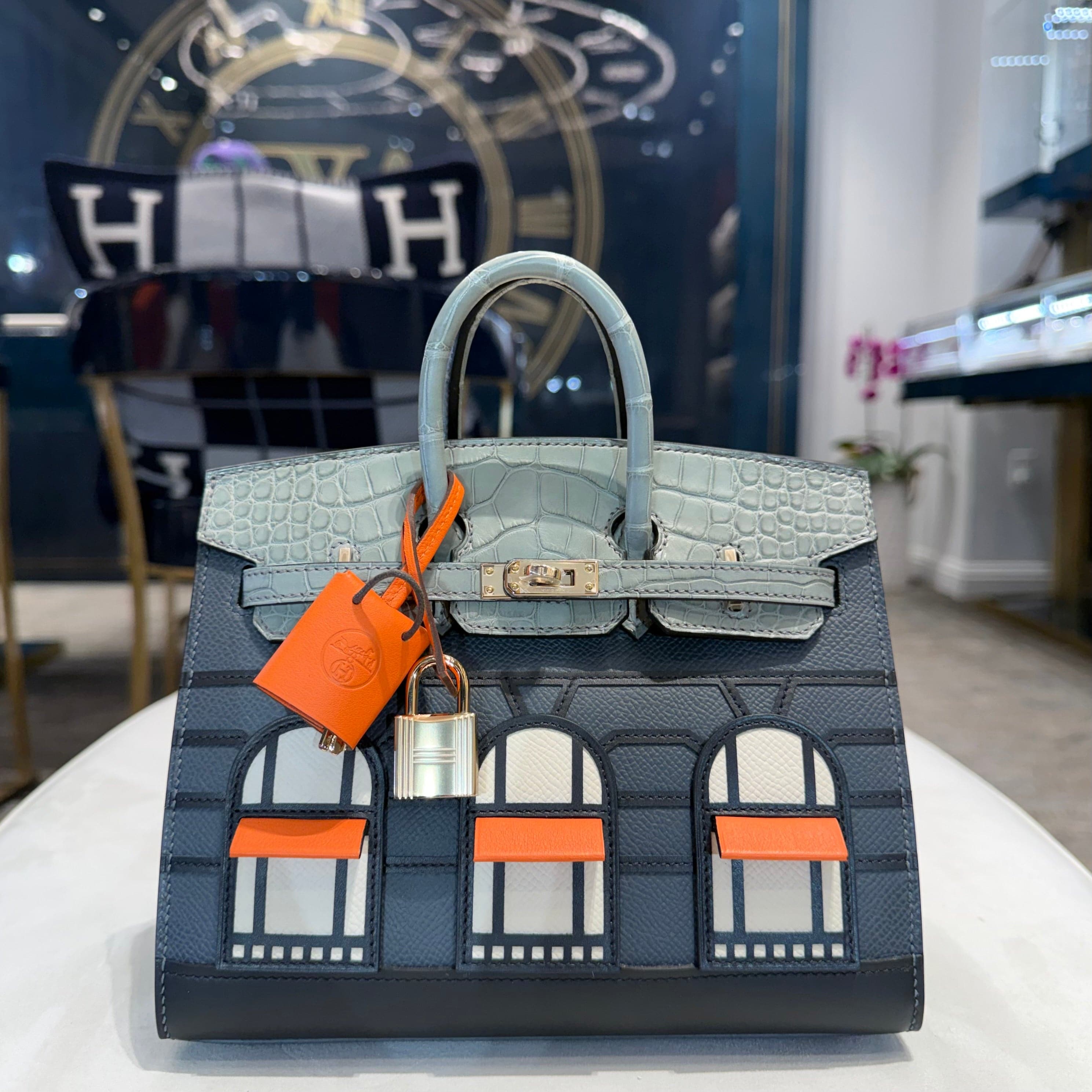 Hermès Birkin 20 Rainy Days Faubourg Gris Misty – Grey Alligator