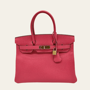 Hermès Rose Azalee Birkin 30 Epsom Gold Hardware
