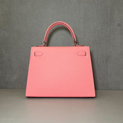 Hermès Rose Confetti Kelly Sellier 25 Epsom Palladium Hardware