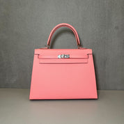 Hermès Rose Confetti Kelly Sellier 25 Epsom Palladium Hardware